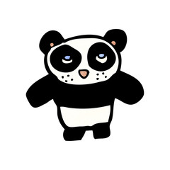 Naklejka premium cartoon panda