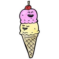 cartoon ice cream