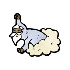 god on cloud cartoon