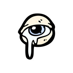 crying eye cartoon