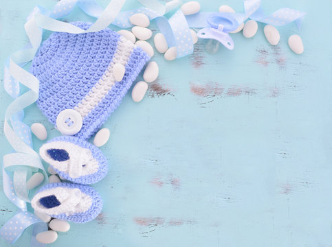 Its A Boy Baby Shower Or Nursery Background