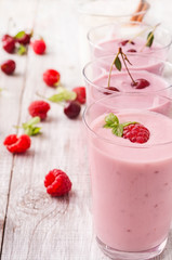 fresh delicious fruit yogurt