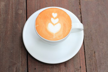 Cup of cappuccino coffee