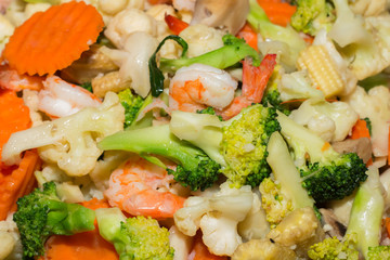 fried vegetable 