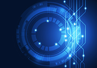 vector digital technology concept, abstract background
