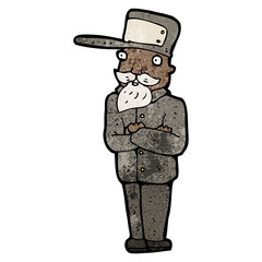 cartoon train driver