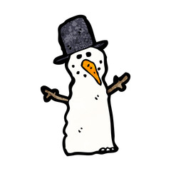 cartoon snowman