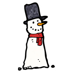 cartoon snowman