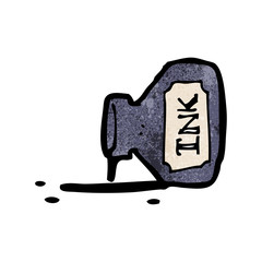ink bottle cartoon