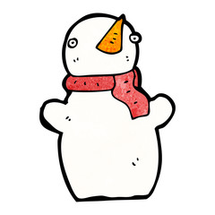 cartoon snowman