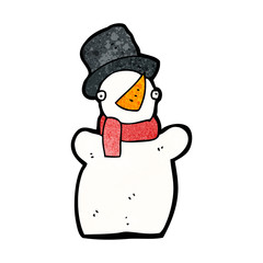 cartoon snowman