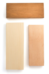 wooden board isolated on white