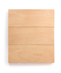wooden board isolated on white
