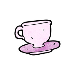 cup and saucer cartoon