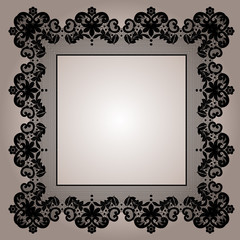 Retro stylish frame
