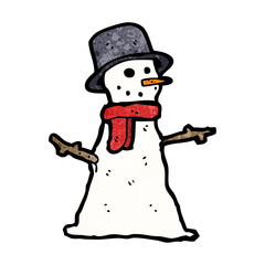 cartoon snowman