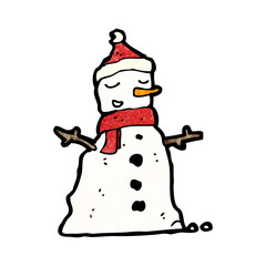cartoon snowman