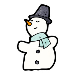 cartoon snowman
