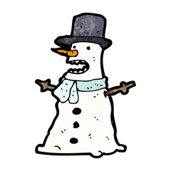 cartoon snowman