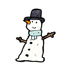 cartoon snowman