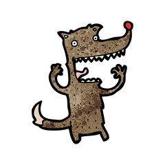 cartoon wolf