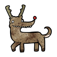 cartoon reindeer