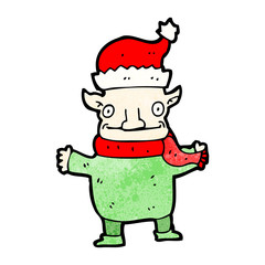 cartoon christmas elf