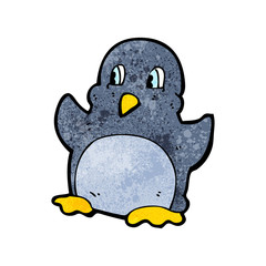 funny cartoon penguin