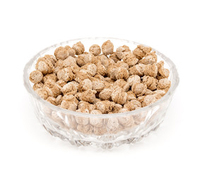 Bran in glass bowls