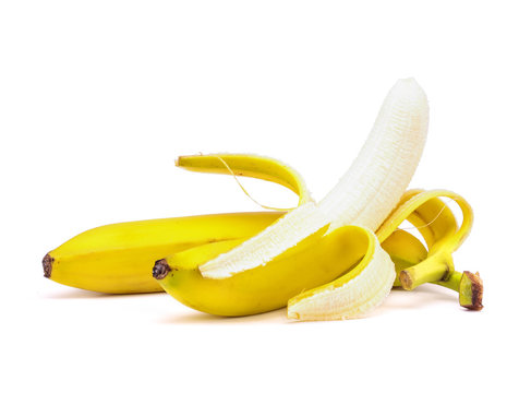Banana with peeling