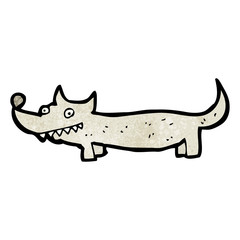cartoon little wolf