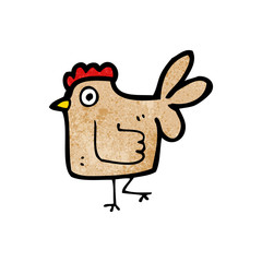 cartoon hen