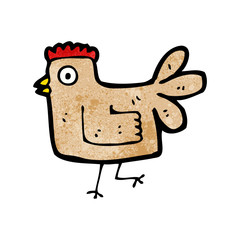 cartoon hen
