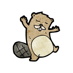 funny cartoon beaver