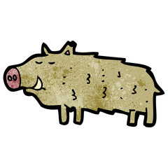 cartoon warthog