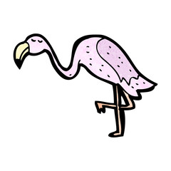 cartoon flamingo