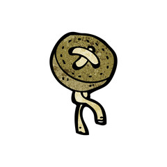 cartoon old button