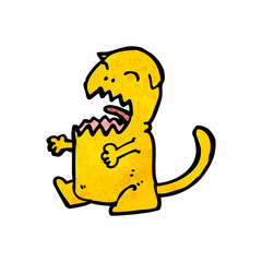 angry cartoon cat