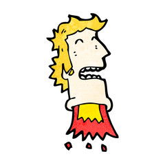 cartoon rocket head