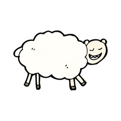 child's drawing of a sheep