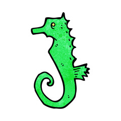 cartoon sea horse