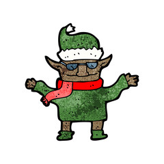 cartoon christmas elf