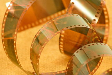 photographic film closeup