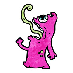 cartoon crazy monster