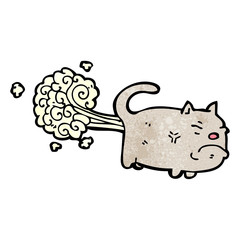  cartoon farting cat