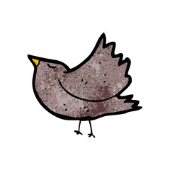 cartoon blackbird