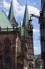 Fototapeta na wymiar Dom und Rathaus in Bremen