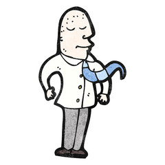 cartoon bald office guy