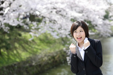 桜とフレッシャーズ