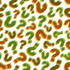 Questions. Seamless pattern. Vector illustration.
